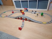 Lego duplo zestaw torów 10882 i pociąg osobowy 10874