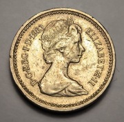 One Pound (DECUS ET TUTAMEN) 1983, Elizabeth II