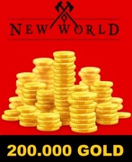 NEW WORLD GOLD 200K 200.000 ZŁOTA ZŁOTO EU EUROPA SERWER SABA