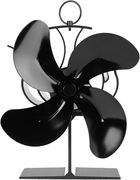 Czarny Wentylator Kominkowy Piecowy