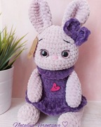 Króliczek Pluszowy na szydełku  ręcznie robioną pluszaki 