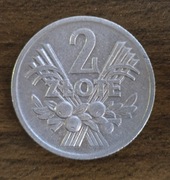 Moneta obiegowa 2zł jagody z 1974