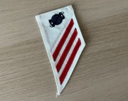 Naszywka - USN - Fireman (Boiler technician) E-3 (White/Red) FN