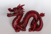 Czerwony Chiński Smok Feng Shui