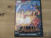 Aladdin na Sega MegaDrive, wydanie angielskie, box