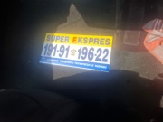 Etykiety i kogut Taxi Ekspress Radom