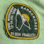Obóz wędrowny 22 drużyna starszoharcerska FRAGLESI Karkonosze 1988