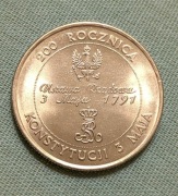 10 000 zł 1991 200 rocznica Konstytucji 3 maja