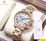 LUKSUSOWY WISHDOIT CZASOMIERZ KOBIECY CHRONOGRAF DATOWNIK HIT MODY OKAZJA 