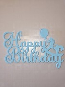 Topper urodzinowy „Happy Birthday”  25 kolorów do wyboru. 