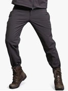 Męskie spodnie softshell z podszewką z polaru wodoodporne r. XL