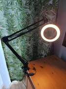 Lampa led biurkowa z lupą i szkłem powiększającym