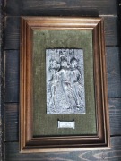 Cynowy obraz Wiosna 3 damy  Botticellego Unikatowy