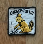 USA AMERYKAŃSKA NASZYWKA PATCH SKAUTÓW BÓBR CAMPOREE LATA 60