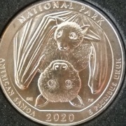 *** MONETA 1/4 QUARTER DOLLAR USA (P) 2020 SAMOA *