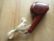 stara zabytkowa retro suszarka do włosów FEMA SR-2 wiśnia wiśniowa PRL