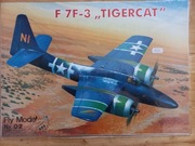 Model Kartonowy Fly Model 2 Samolot F7F- Tigercat wyd II