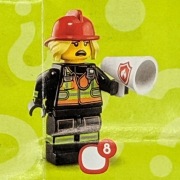 Lego Minifigurka 71025 col19-8 col349 Fire Fighter/Strażaczka