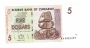 ZIMBABWE 5 DOLLARS 2007 P66