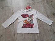 T-shirt chłopięcy dł rękaw - Tom & Jerry - rozm 104