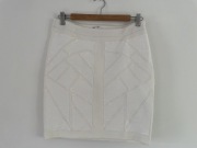 Spódnica mini biała r M