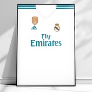 Plakat na ścianę A3 w ramce Real Madryt 17/18