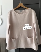 Sweterek kieszonki prążki wełna wool COS s m