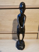 Ręcznie rzeźbiona wycinana figurka afrykańska drewno egzotyczne