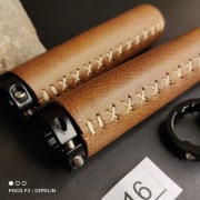 Skórzane gripy, rączki, chwyty do kierownicy 