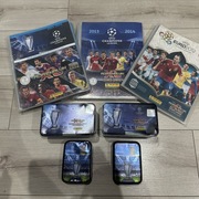 Karty piłkarskie 3 albumy i 4 puszki