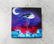 Obrazek Kafelek Płytka zawieszka 10x10cm replika Wieloryb Mvcha Nie Siada