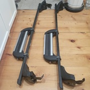 Bagażnik+uchwyty do nart komplet