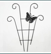 KRATKA NA KWIATY PERGOLA Z MOTYLEM METALOWE OZDOBA