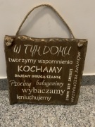 Tabliczka motywacyjna drewno decor 