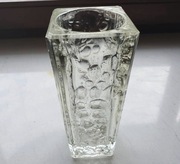 WAZON Krople Rosy HSG Hortensja E.Trzewik Drost szkło vintage jak Asteroid 