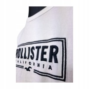*HOLLISTER XL XXL ŚNIEŻNA BIEL JAKOŚĆ T SHIRT BLUZKA KOSZULKA T-SHIRT 3D