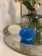 Świeca Muszla Ciemno Niebieska