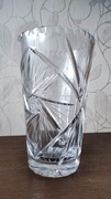 Duży ciężki wazon kryształ kryształowy 30 cm
