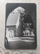 Łagów Lubuski - Fragment miasta -- poucinane rogi pocztówki
