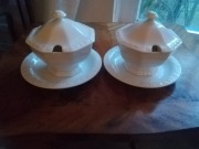 Rosenthal Biala Maria 2 pojemniki konfitury,miod,,chrzan,cwikla itp..