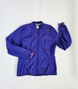 Fioletowa kurtka sportowa Adidas L 40 bieganie running rower