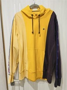 Bluza męska z kapturem dekatyzowana żółta lampasy Champion XL