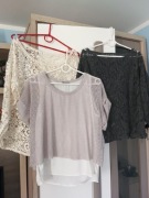 Trzy letnie bluzeczki w rozmiarze S 