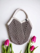 Torba shopperka tulipan że sznurka 5mm GOTOWA