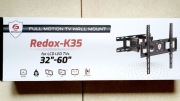 Uchwyt obrotowy ścienny do TV 32-60 cali 35kg REDOX-K35