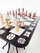 SZACHY, GRA, STÓŁ, STOLIK SZACHOWY, KAWOWY,PREZENT