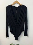 Body z długim rękawem wiskozowe czarne bodysuit wiskoza Gallery S M 36 38