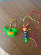 Gwizdek dla dziecka ptaszek i ludzik Zestaw 2 szt.