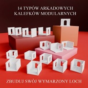 Dungeon tiles RPG – arkadowe modularne kafelki do lochu – DnD diorama 3D