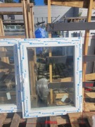 OKNO PVC BIAŁE KOMMERLING TRZY SZYBOWE 890x1130 mm